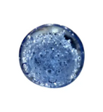 Blue Glass Bubble Knob