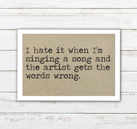 Singing a Song Funny Magnet