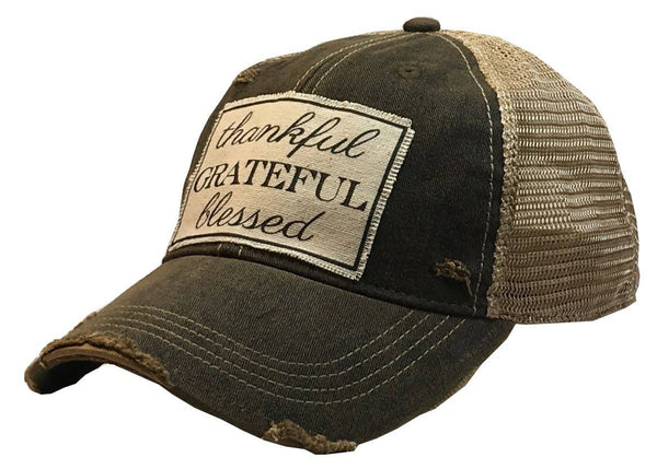 "Thankful Grateful Blessed" Hat