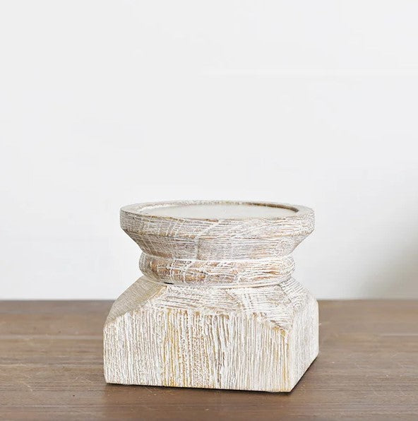 4" Chunky Pillar Candle Holder
