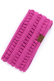 Chunky Knit Ribbed Sherpa Lined Headband