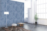 Indigo Woodgrain Peel & Stick Wallpaper