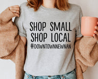 "Shop Small Shop Local #happycrowd" Graphic Tee