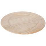 Round Wood Charger