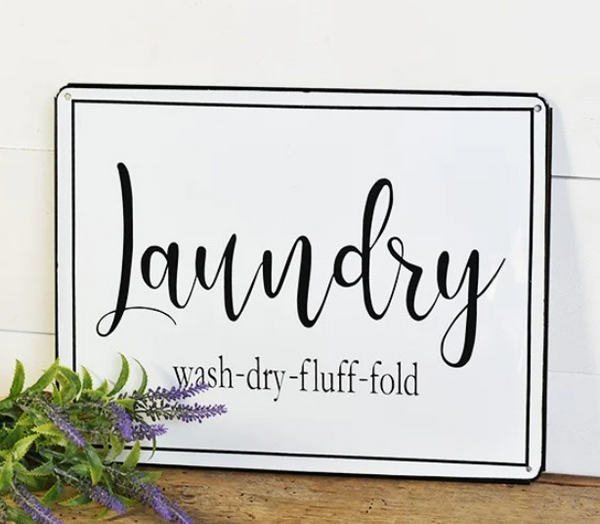 Enamel "Laundry" Sign