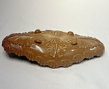 Vintage Chocolate Slag Glass Dish