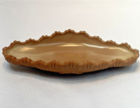 Vintage Chocolate Slag Glass Dish