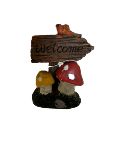 Mushroom Welcome Sign