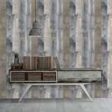 Multicolor Shiplap Pallet Wood Peel & Stick Wallpaper